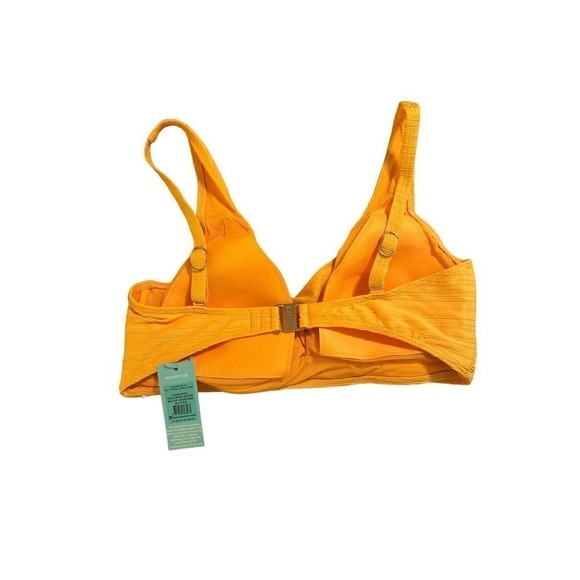 Sea Level Women's Casablanca Cross Front Multi Fit Bikini Top Size 12 Orange NWT - Picture 3 of 7